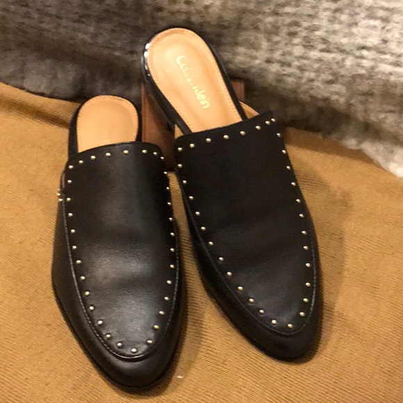 Women CalvinKlein”36” FLORAL flat Mules.Chic/NWT💕 - Picture 2 of 8